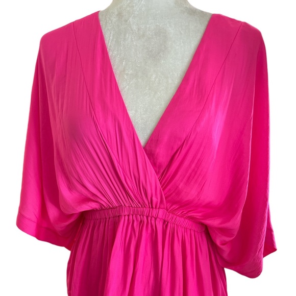 NWT Mustard Seed Here With You Hot Pink Kimono Sleeve Blouse - S - Picture 3 of 13